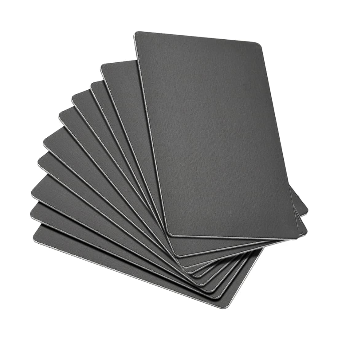 Uxcell 10Pcs Blank Metal Card 100x60x0.8mm Anodized Aluminum Plate for DIY Laser Printing Engraving Blue