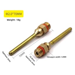 Pure Copper Hot Melt Glue Gun Nozzle 2.0x70mm 3.0x50mm 2.0x50mm Long Short Small-bore Large Diameter Glue Gun Nozzle