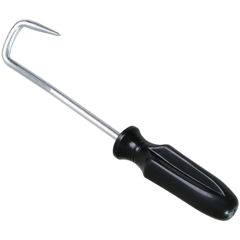 Automotive Hose Removal Hook Tool Made of Steel for Fuel and Radiator Pipes with Comfortable Nylon Handle for Safe Handling