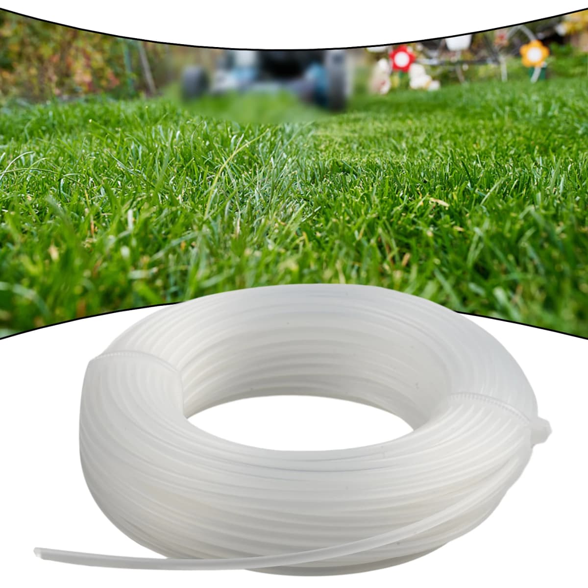 1 Roll 20M 1.6/2.0MM String Trimmer Line Nylon Grass Trimmer Rope Brush Cutter Strimmer Line Mowing Wire Lawn Mower Accessories
