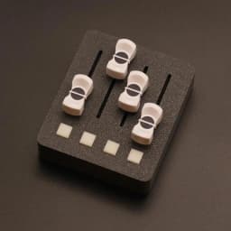 EM-PO2 MIDI Controller – 4 Faders + 4 Buttons for Digital Audio Workstation Music Production & Streaming Control