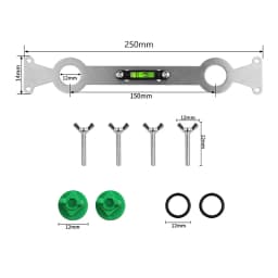 Stainless Steel Hot And Cold Water Pipes Leveler Multi-Purpose Fixed Leveler Mounting Aid For Effortless Water Heaters Shower