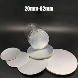 200pcs 20-82mm PET Plastic Bottle Electromagnetic Induction Sealing Foils Liners PE Cosmetic Can Aluminum Foil Sealing Film