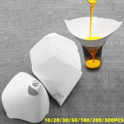 10/20/30/50/100/200/300PCS Mesh Paper Paint Strainers Paper Paint Conical Strainers Mesh Filter Cone Strainer Funnel 125 Micron