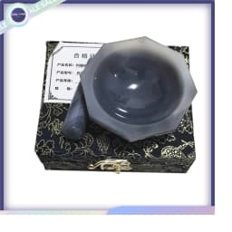 1set Lab Inner Diameter 30mm To 130mm Natural Agate Mortar and Pestle A-GRADE for Chemistry Laboratory Grinding