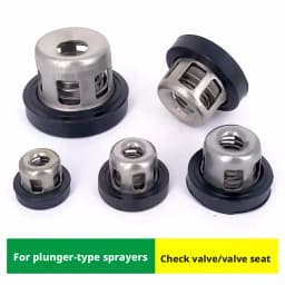 Triplex Cylinder Plunger Pump Water Seal Valve Repair Spare Parts for High Pressure Brass Pump Knapsack Sprayer 21/22/26/30 Ect.