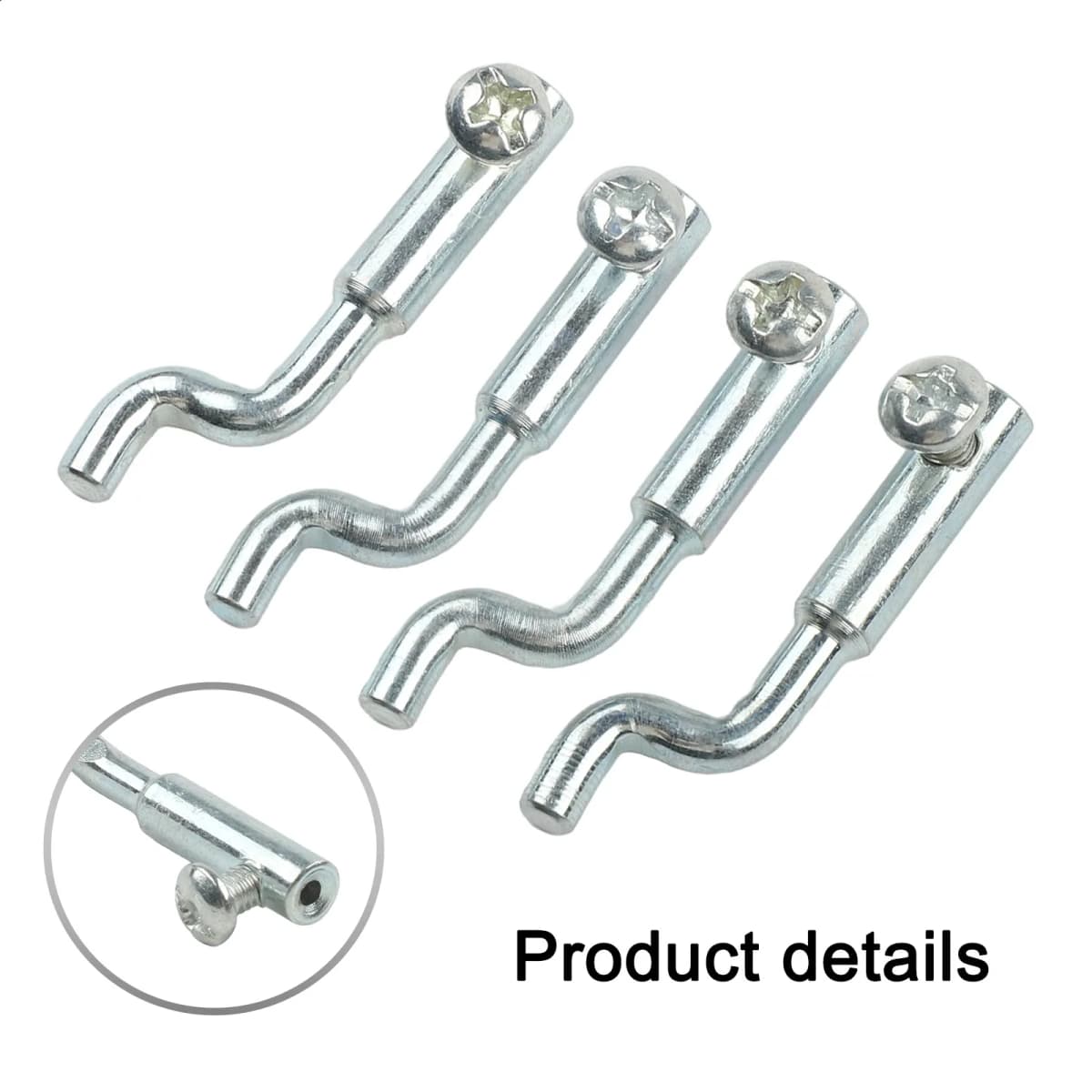 1/4pcs Dog Leg Z Cable End With Single Hole Fixing Upto 2mm Cable Fits Many Lawnmowers Brushcutter Cable End