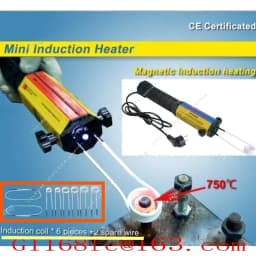 1000W Magnetic Induction Heater Kit Flameless Heating Technology With 8 Coils And Aluminum Alloy Box For Heating Nuts and Gears