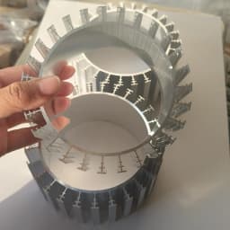 120x92mm Round LED Heatsink Aluminum Heat Sink for Household Lamp Radiator Replaceable Customize