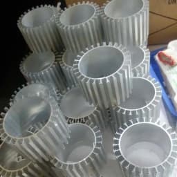 120x92mm Round LED Heatsink Aluminum Heat Sink for Household Lamp Radiator Replaceable Customize