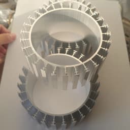 120x92mm Round LED Heatsink Aluminum Heat Sink for Household Lamp Radiator Replaceable Customize