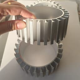 120x92mm Round LED Heatsink Aluminum Heat Sink for Household Lamp Radiator Replaceable Customize