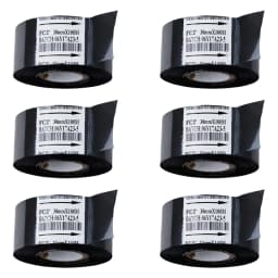 30mmx100m Black Hot Stamping Foil Thermal Transfer Ribbon Resin for Coder Printer Machine, Black Color Ribbon for Coding Machine