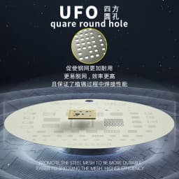 MECHANIC UFO BGA Steel Mesh Reballing Stencil for HUAWEI SAMSUNG XIAOMI iphone 6-16promax CPU Positioning Maintenance Template