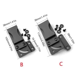 KYDEX Sheath Waist Clip Scabbard Clip Sheath Accessories Outdoor Carry KYDEX Sheath Tool K Sheath Waist Clip with Screws