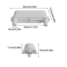 12Pcs Toilet Seat Pad Set Anti-Slip Toilet Seat Cover Foot Pads Shock-absorbing And Noise-reducing Rubber Pads Toilet Seat Acces