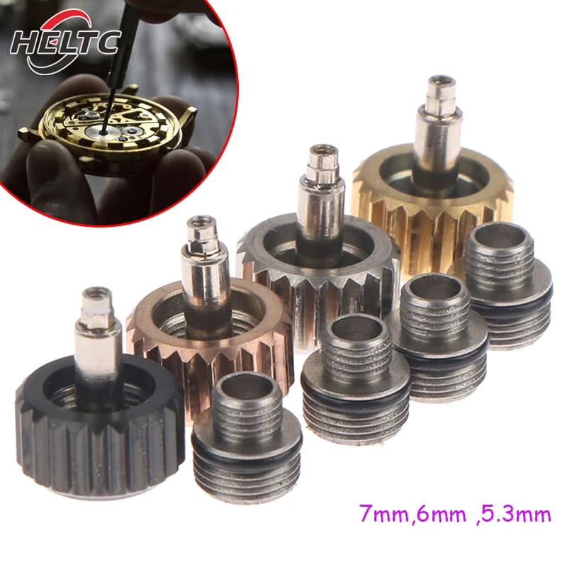 5.3/6/7mm For Watch Crowns Watch Waterproof Replacement Assorted Repair Tools High Quality Watch Crowns Accessories 