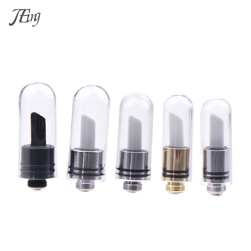 Single Hot Knife Ceramic Heat Tip Coil With Cover Cap 11.5mm Black Silver Cut Wax Accessory Tool