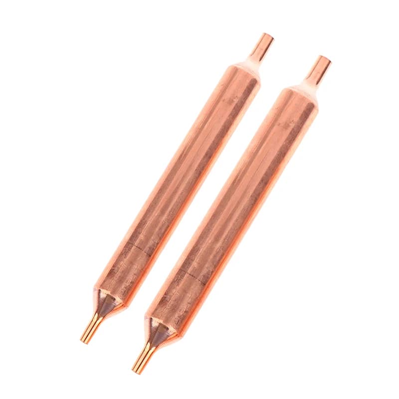 【LM】1pcs Refrigerator Filter Dryer 19mmx130mm For Refrigeration Copper Filter Drier Single Tube Filter Refrigerator Accessories