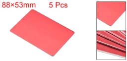 Uxcell 5Pcs Blank Metal Business Card 1mm Thickness Anodized Aluminum Plate Blanks Card for DIY Laser Printing Engraving Black