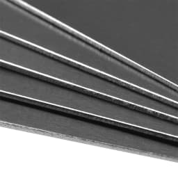 Uxcell 5Pcs Blank Metal Business Card 1mm Thickness Anodized Aluminum Plate Blanks Card for DIY Laser Printing Engraving Black
