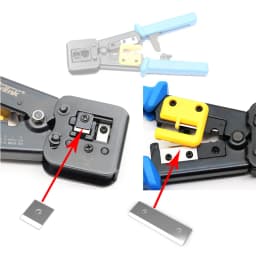 Spare Blade Tools Parts for EZ RJ45 Crimper Crimping Cable Stripper Knife Pressing Line Clamp RJ12 Pliers Tongs 5pcs