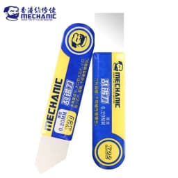 MECHANIC Ultra Thin 0.2mm Tin Spatula Solder Paste BGA Repair Scraper Wear-Resistant Glue Tin Remover Flat Oblique Mouth Blade