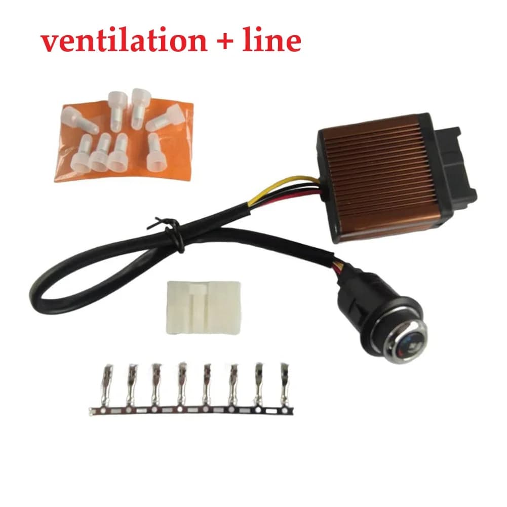 1set 12V Ventilation And Heating Switch Controller Kit Car Seat Switch Controller For Vehicle's Air Conditioning System