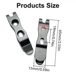 Scabbard Waist Clip Cutter Sheath Clip Holsters Belt Buckles K Sheath Back Clip R7UB