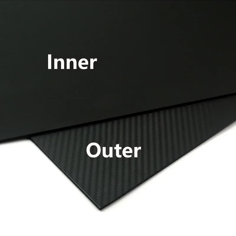 1 PCS Carbon Fibre Matte Twill KYDEX Sheet for DIY Lightweight & Durable Knife Sheath & Holster Making, 10 Sizes Available