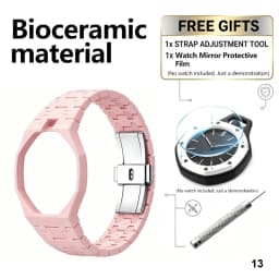 For Bracelet Royal pop Swatch Strap Oak,Steel Bioceramic Belt Arm Band Case Piguet Multiple Materials 40mm