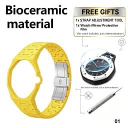 For Bracelet Royal pop Swatch Strap Oak,Steel Bioceramic Belt Arm Band Case Piguet Multiple Materials 40mm