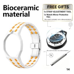 For Bracelet Royal pop Swatch Strap Oak,Steel Bioceramic Belt Arm Band Case Piguet Multiple Materials 40mm