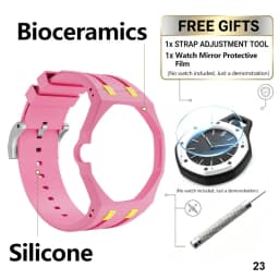 For Bracelet Royal pop Swatch Strap Oak,Steel Bioceramic Belt Arm Band Case Piguet Multiple Materials 40mm
