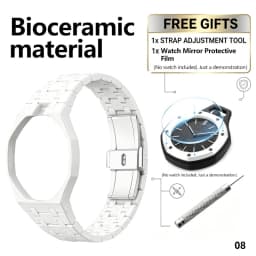 For Bracelet Royal pop Swatch Strap Oak,Steel Bioceramic Belt Arm Band Case Piguet Multiple Materials 40mm