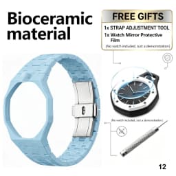 For Bracelet Royal pop Swatch Strap Oak,Steel Bioceramic Belt Arm Band Case Piguet Multiple Materials 40mm