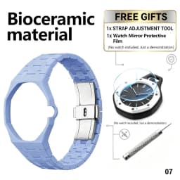For Bracelet Royal pop Swatch Strap Oak,Steel Bioceramic Belt Arm Band Case Piguet Multiple Materials 40mm