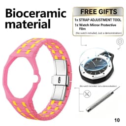 For Bracelet Royal pop Swatch Strap Oak,Steel Bioceramic Belt Arm Band Case Piguet Multiple Materials 40mm