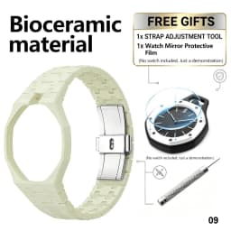 For Bracelet Royal pop Swatch Strap Oak,Steel Bioceramic Belt Arm Band Case Piguet Multiple Materials 40mm