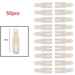 50pcs Y Shaped Nickel Sheets Nickel Strip Battery Connection Nickel Plated Steel Belt Strip Spot Welding Connector 20*5.7mm