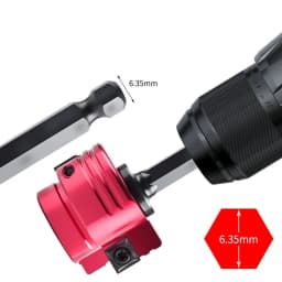 1pc PVC Pipe Reamer 6.35mm Hex Shaft Plumbing Tool Drill Bits PVC ABS Drain Water Pipe Clean Cement Remnants Reamer