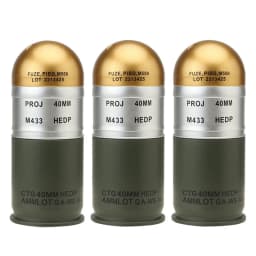 1/2/3 pcs M433 HEDP 40mm Cartridge Dummy Grenade Model Mini Storage Case Military Fan Toy Video Props Cos Model Storage Box