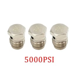 3pcs Fuse PCP HPA/CO2 Tank Regulator Valve Burst Disk 1.8K 3K 5K 6K 7.5K Regulating Valves For Compressed Air CO2 Tanks