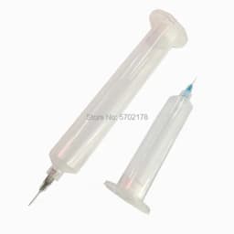 20pcs Industrial Syringe Anti-corrosion Dispensing Syringe Transparent Small Capacity US type Syringe