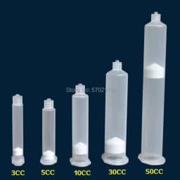 20pcs Industrial Syringe Anti-corrosion Dispensing Syringe Transparent Small Capacity US type Syringe