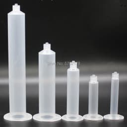 20pcs Industrial Syringe Anti-corrosion Dispensing Syringe Transparent Small Capacity US type Syringe