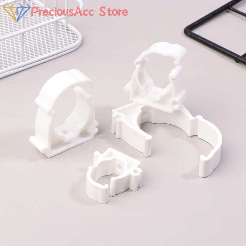 Hot!20 Pcs Plastic PPR Clamp Holder For Water Pipe Tube Fittings With Cover Diameter 16mm 20mm 25mm 32mm