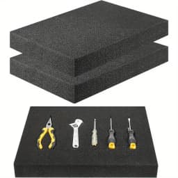 Shock-Absorbing Foam Pad Polyurethane Sponge Sheet Toolbox Cuttable Shadow Foam Insert Hard Case Sponge Board Tools Organizer