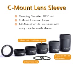C-CS Mount Camera Lens Adapter Ring 5-40mm Extension Tube C-CS Mount Converter Adaptor Spacer Ring For CCTV Security Camera