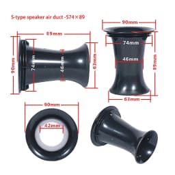 1PCS Speaker Bass Tube Accessories Reflex Port Plastic Car DJ Speaker Subwoofer Bass For Reflex Inverted Audio Woofer